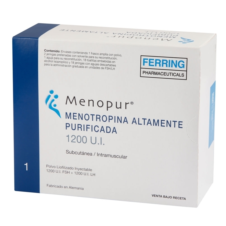 Menopur Multidosis 1200 UI Fco Ampolla + 2 solventes