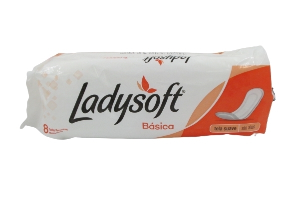 LADYSOFT BASICA PLANA C/ALAS X8