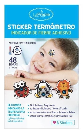 STICKER TERMOMETRO X 6 UNIDADES