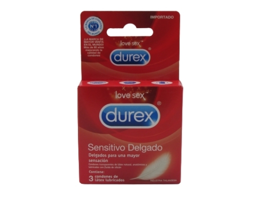 DUREX SENSITIVO DELGADO X 3