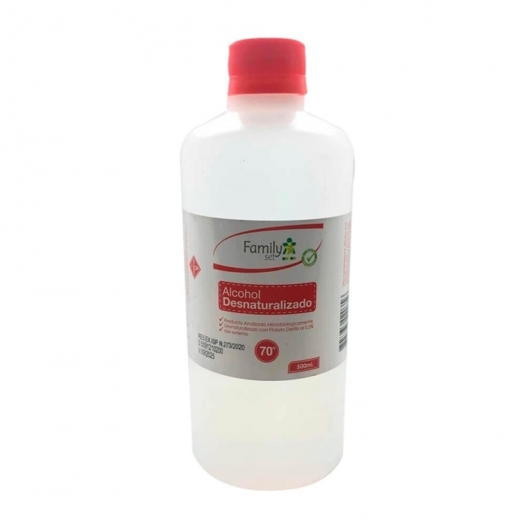 F.SET ALCOHOL DESNATURALIZADO 70 X 500 ML