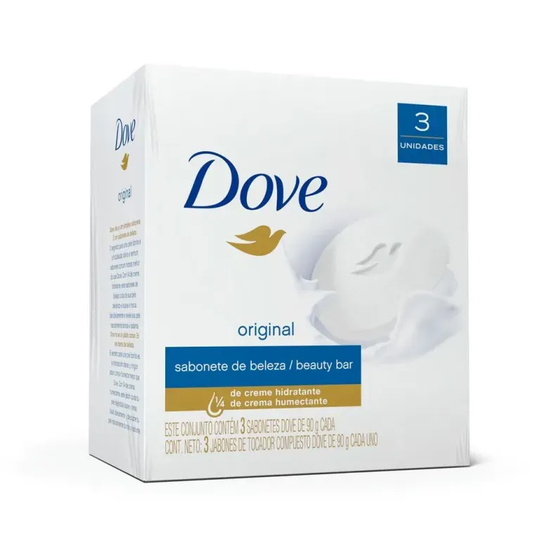 DOVE JABON HUMECTANTE 3 UNIDADES X 90GR