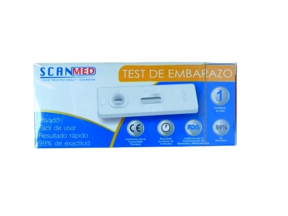 TEST EMBARAZO SCANMED CASSETE HCG 1