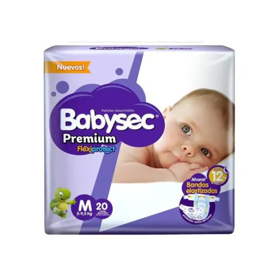 BABYSEC PAÑAL BEBE PREMIUM M X 20