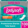 LADYSOFT PROTEC. DIARIO TELA SUAVE NORMAL X100