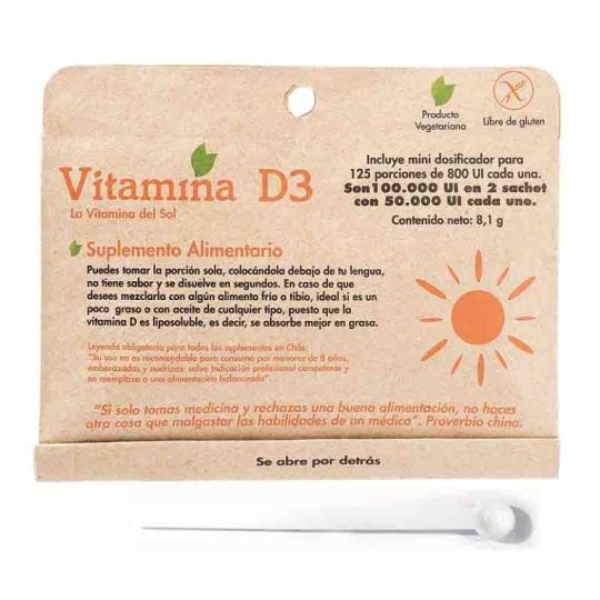 VITAMINA D3 50000 IU X 125 PORCIONES