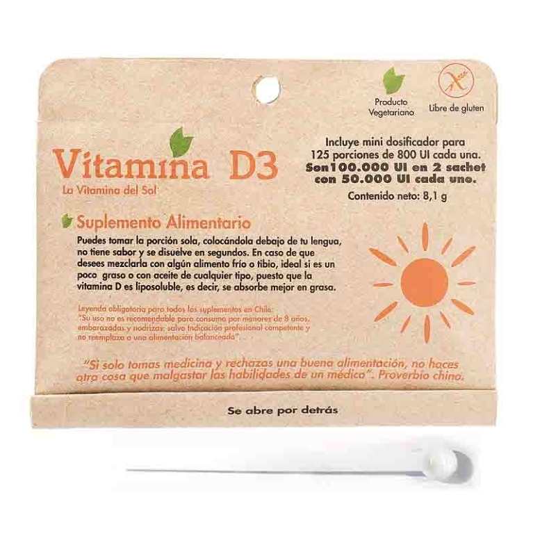 VITAMINA D3 50000 IU X 125 PORCIONES