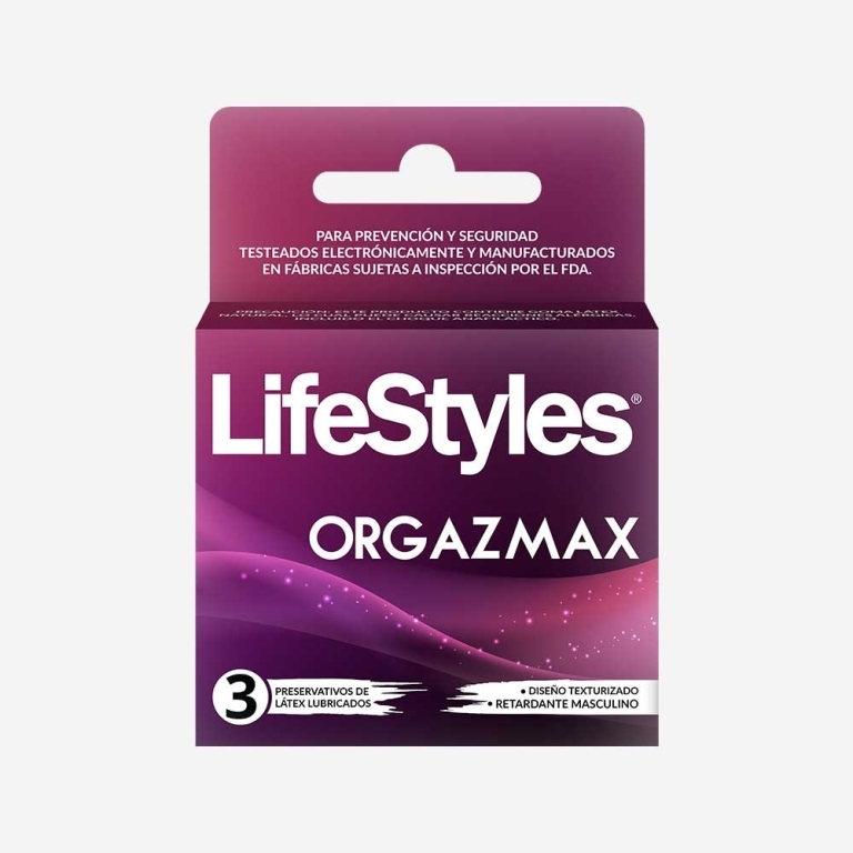 LIFESTYLES ORGAZMAX  X 3