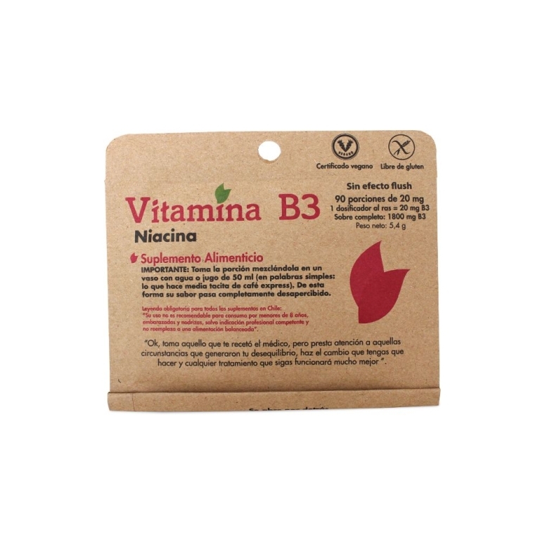 VITAMINA B3 20 MG  X 90 PORCIONES 