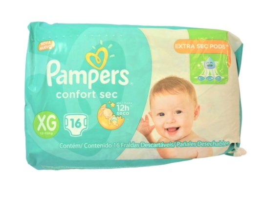 PAMPERS CONFORT SEC XG X16