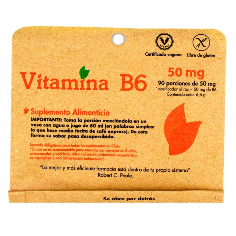 VITAMINA B6 50 MG  X 90 PORCIONES 