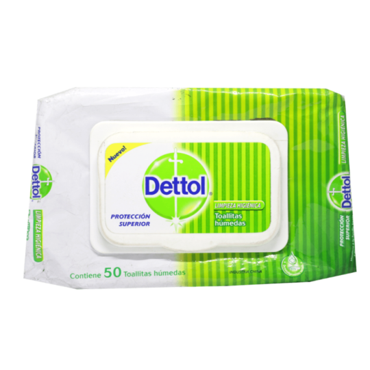 DETTOL DESINFECTANTE EN TOALLA X 50