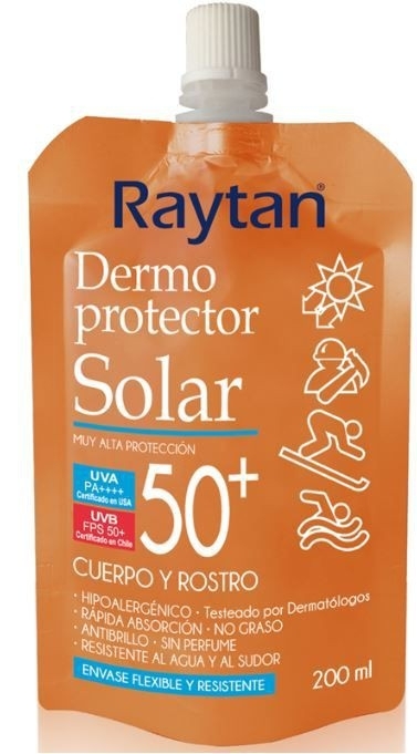 RAYTAN DERMOPROTECTOR SOLAR FPS 50 x 200ML Raytan