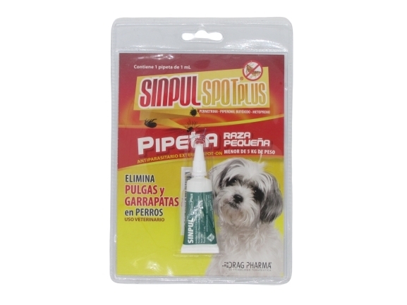 SINPUL SPOT PLUS RAZA PEQ 0-5 KG  PIPETA 2 ML X 1