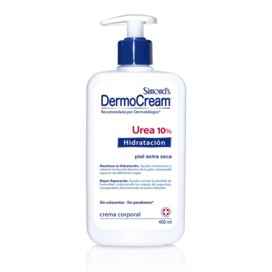 SIMONDS DERMOCREAM HIDRAT UREA LOC 10% X 400 ML 