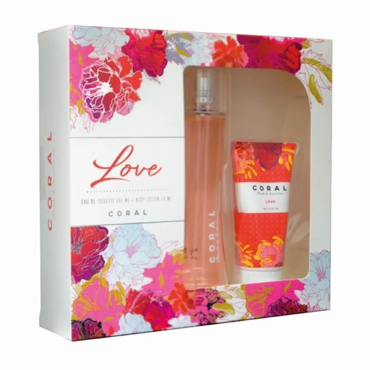 CORAL LOVE X100 ML +BOBY LOTION X 70 ML