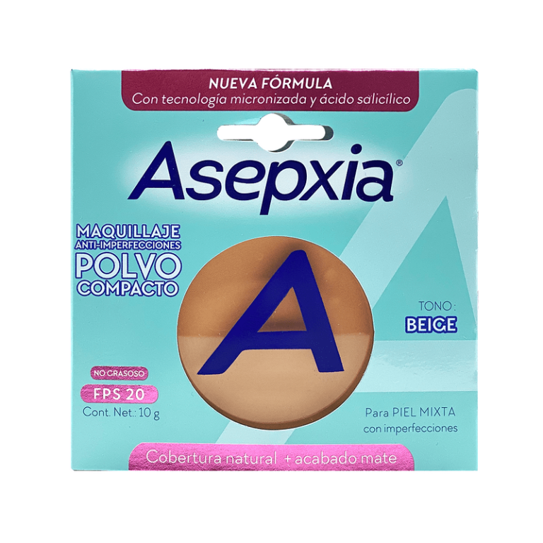 ASEPXIA MAQUILLAJE POLVO COMP BEIGE X 10 GR