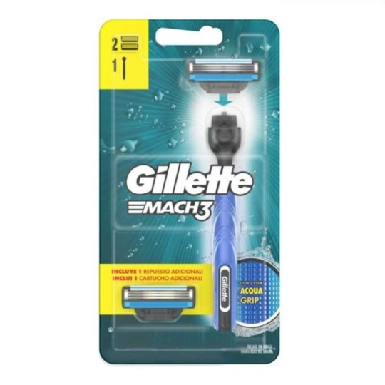 GILLETTE MACH 3 PIEL NORMAL  MAQUINA  C/REPUESTO