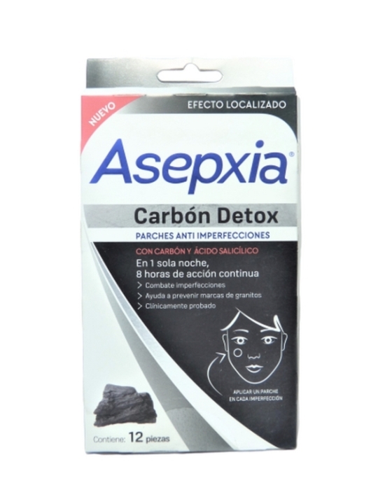 ASEPXIA CARBON DETOX PARCHES X12