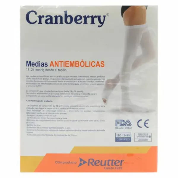 MEDIAS ANTIEMBOLICAS CRANBERRY TALLA L