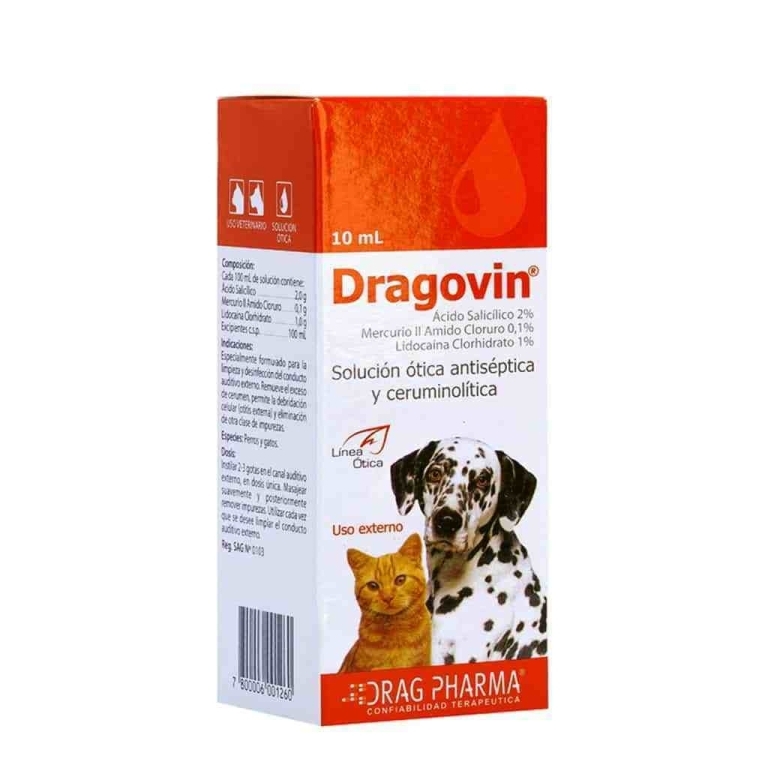 DRAGOVIN SOL OTICA/CERUMINOLITICA X 10 ML 