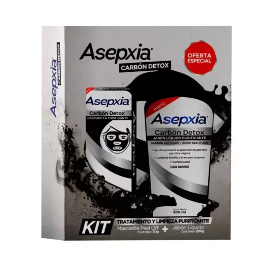 ASEPXIA PACK 2 JABON BARRA CARBON + MASCARILLA PURIFICANTE