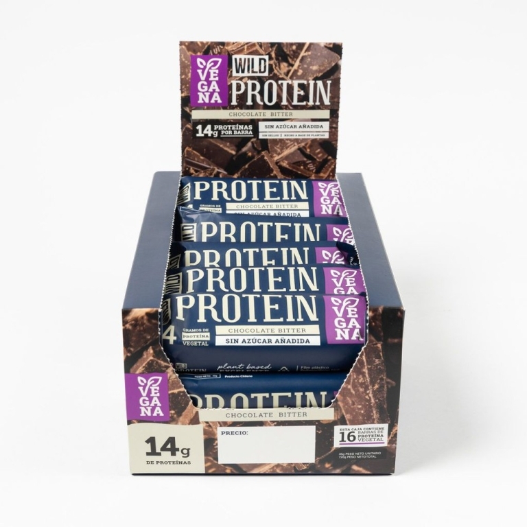 PROTEIN CHOCOLATE BITTER  X 16 UN 