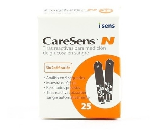 CARESENS N TIRAS REACTIVAS X 50 UNID