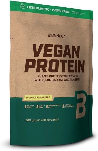 VEGAN PROTEIN BANANA FLAVOURED 500GRS X 20 PORCIONES 