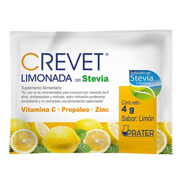 CREVET SOBRE LIMONADA CON STEVIA 4GR