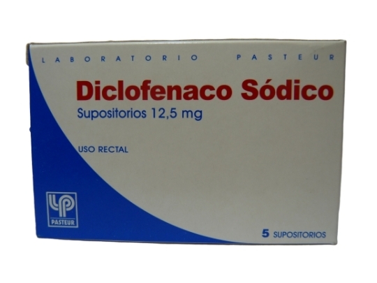 DICLOFENACO PED.12.5mg X5SUP.