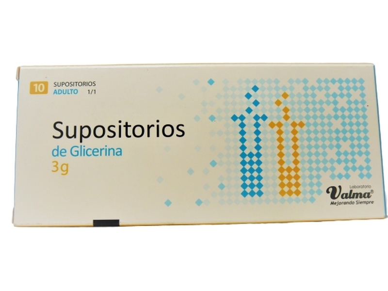 SUPOSITORIO GLICERINA ADULTO 1/1 3G X 10