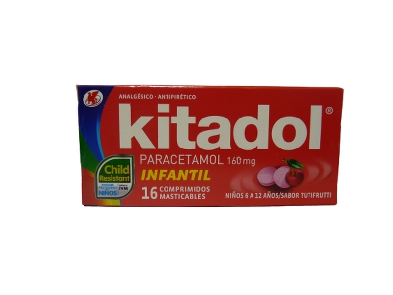 KITADOL NIÑOS 160mg X16COM.