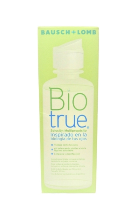 BIO TRUE SOL.LIM.LENTES CONTACTO X120ML