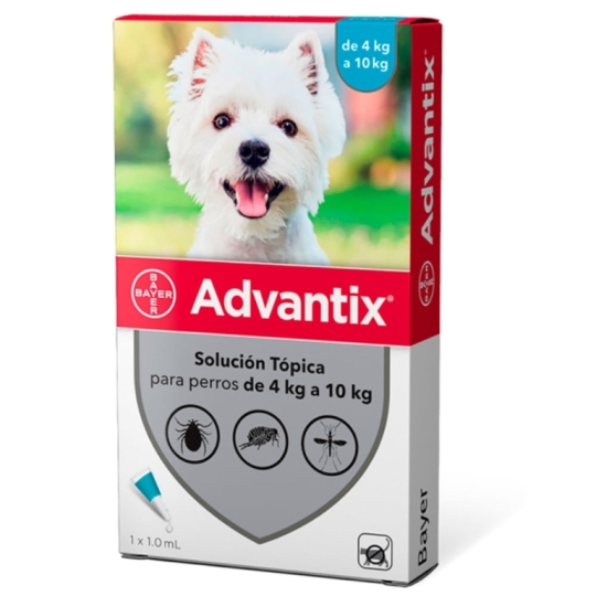 ADVANTIX X1 PIPETA 4-10KG