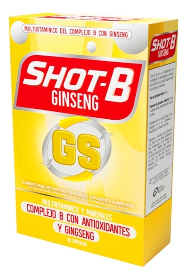 SHOT B GS MULTIVITAMINICO + GINSENG X 30 CAP