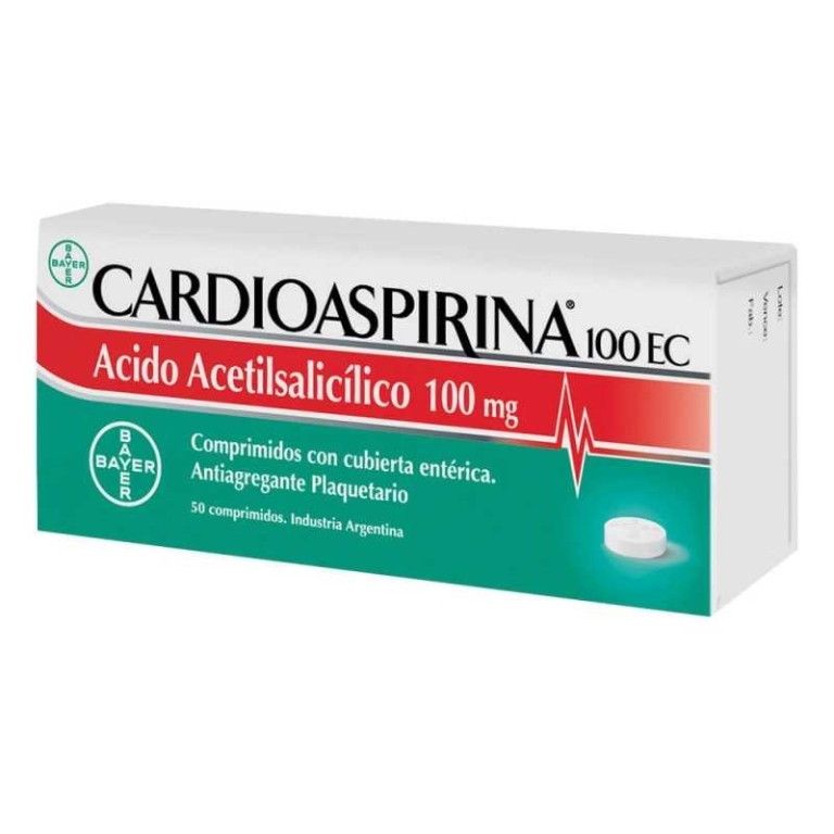 CARDIOASPIRINA EC 100MG X 50TABLETAS