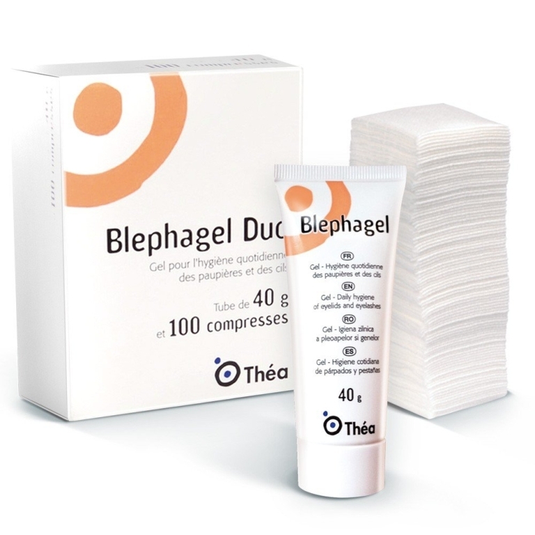 BLEPHAGEL DUO 40GR Y 100 COMPRESAS 