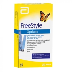 FREESTYLE OPTIUM TIRAS REACTIVAS X 25 UNIDADES