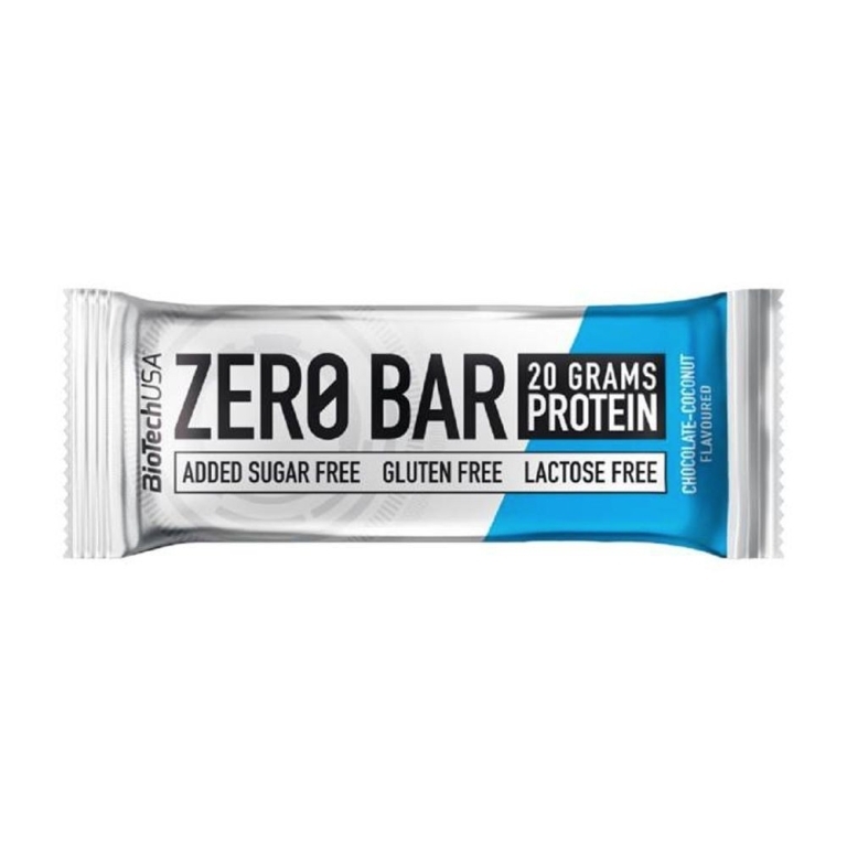 ZERO BAR CHOCOLATE-COCONUT FLAVOURED X 50 GR