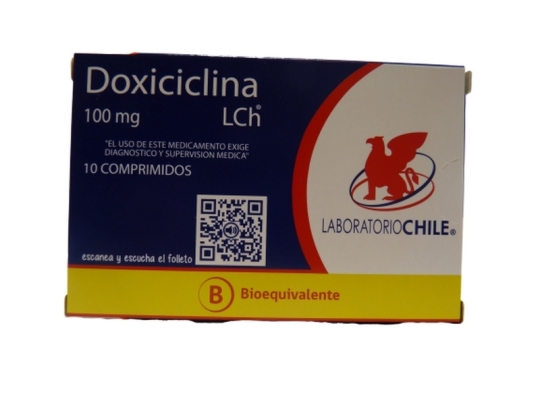 DOXICICLINA 100 MG X 10 COMPRIMIDOS