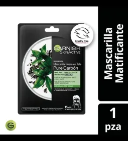 GARNIER MASCARILLA TELA CARBON SOBRES 32G