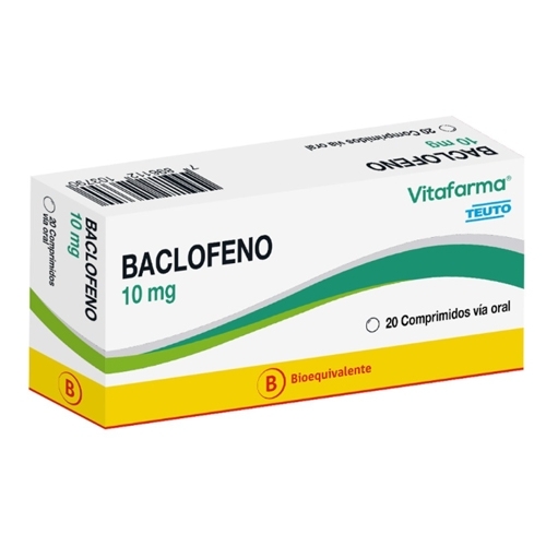 BACLOFENO 10 MG X 20 COMPRIMIDOS