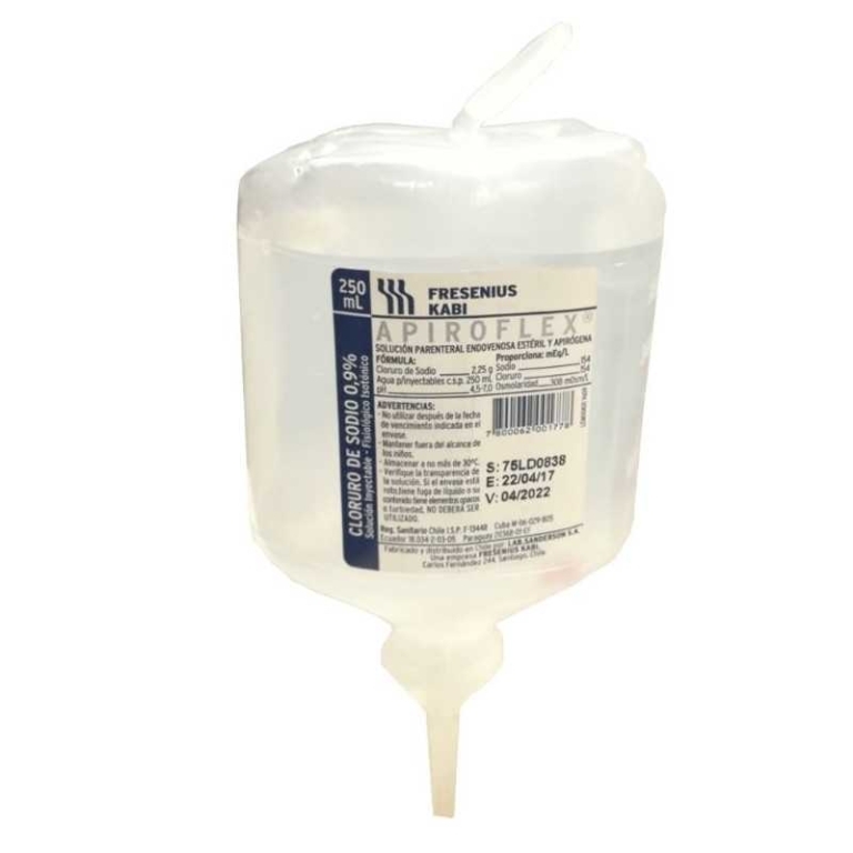 CLORURO DE SODIO 0.9% 250ML