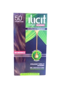 Tintura De Pelo Ilicit 5.0 Sin Amoniaco Castaño Claro | ilicit 5.0 claro
