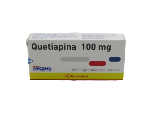 QUETIAPINA 100 MG X 30 COMPRIMIDOS RECUBIERTOS