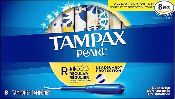 TAMPONES TAMPAX PEARL X 8 REGULAR 