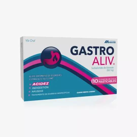 GASTROALIV MASTICABLES X 10 COMPRIMIDOS