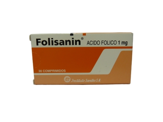 FOLISANIN 1 MG X 30 COMPRIMIDOS