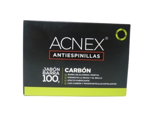 ACNEX CARBON JABON BARRA 100G